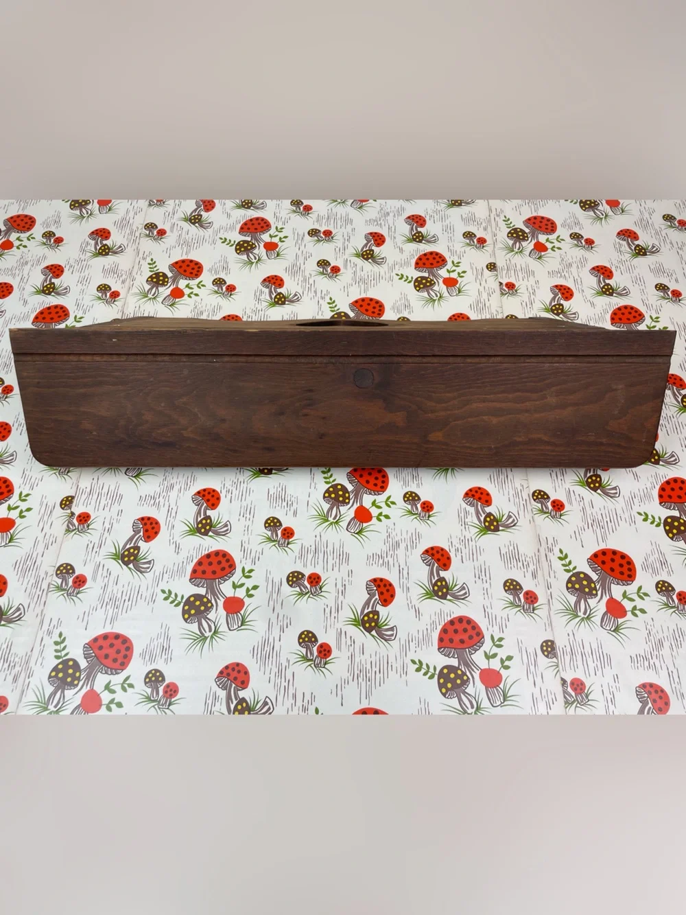 Vintage Heart Shelf Dark Colored Wooden Trinket Display